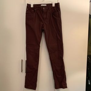 Ben Sherman EC1 Trousers - Maroon 32/32 Slim Fit